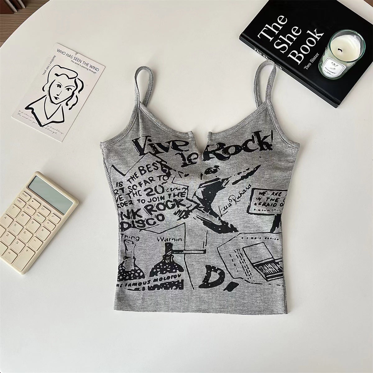 Pure Desire Style Short Letter Printing Sling